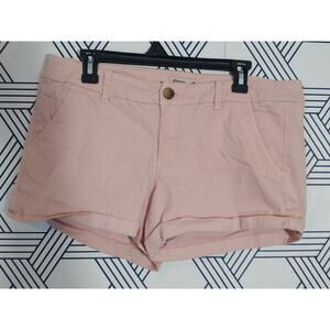 American Eagle Stretch Denim Shorts High-Waist Size 12 Summer Casual Core